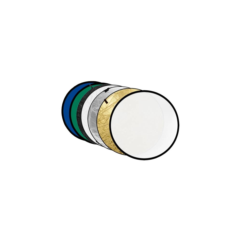 Godox 7-in-1 Reflector Gold, Silver, Black, White, Transparent, Blue, Green - 80cm (RFT-10) (6952344205594) (6952344205594)