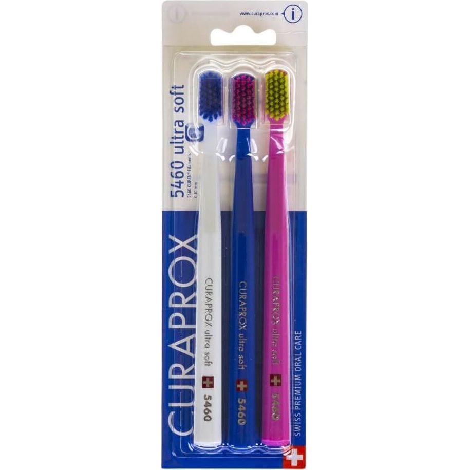 Curaprox CS 5460 Ultra Soft Fogkefe Triopack (CUR-CS5460-3-PINK)