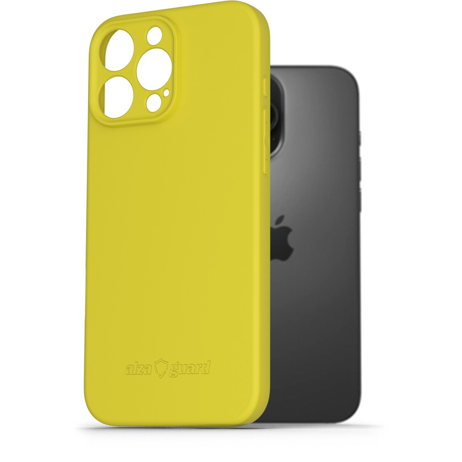 AlzaGuard Matte TPU Case iPhone 16 Pro Max sárga tok (AGD-PCT414Y)