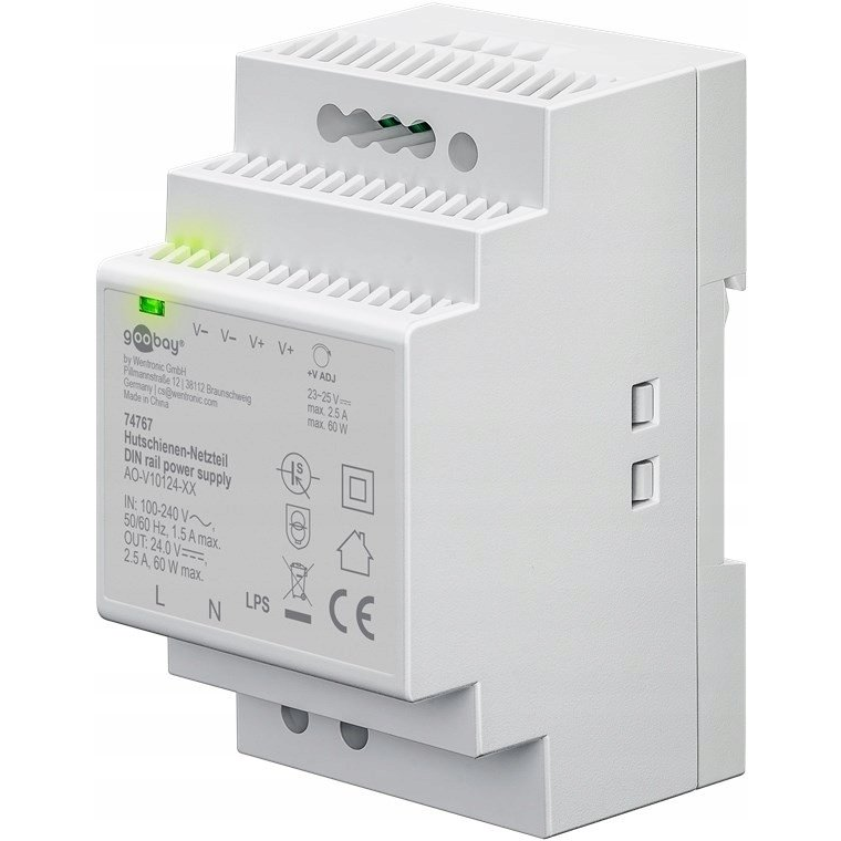 Zasilacz na szynę DIN 24 V (DC), 2,5 A, 60 W