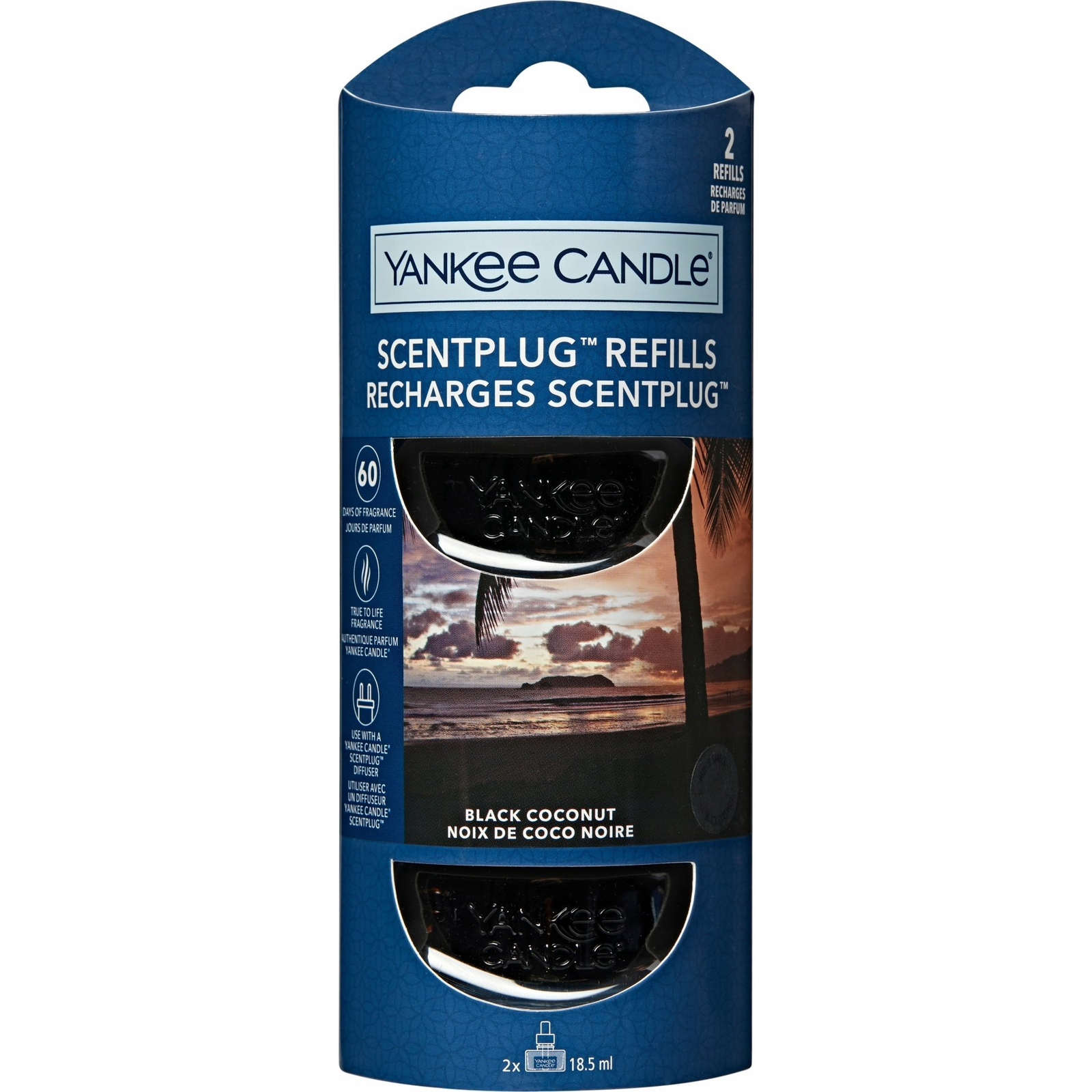 ANKEE CANDLE Black Coconut utántöltő 2 × 18,5 ml (kYC872)