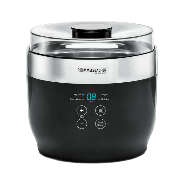 Rommelsbacher JG 80 Joghurt és sajtkészítő - Fekete/Rozsdamentes acél (Hiányos)