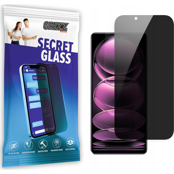  GrizzGlass Szkło prywatyzujące GrizzGlass SecretGlass Xiaomi Redmi Note 12 Pro