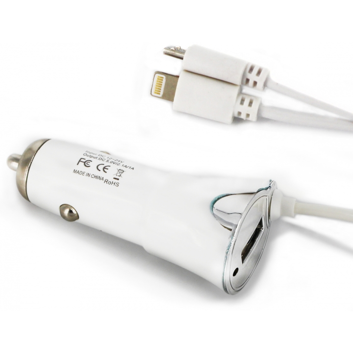 Delight Univerzális Szivargyújtó Iphone/Micro Usb telefontöltő (5V / 2A) (55051)