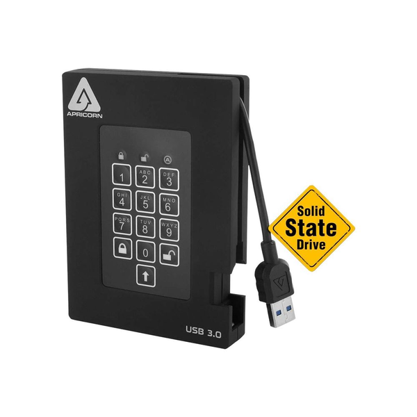 Apricorn Aegis Padlock Fortress A25-3PL256-S512F - solid state drive - 512 GB - USB 3.0