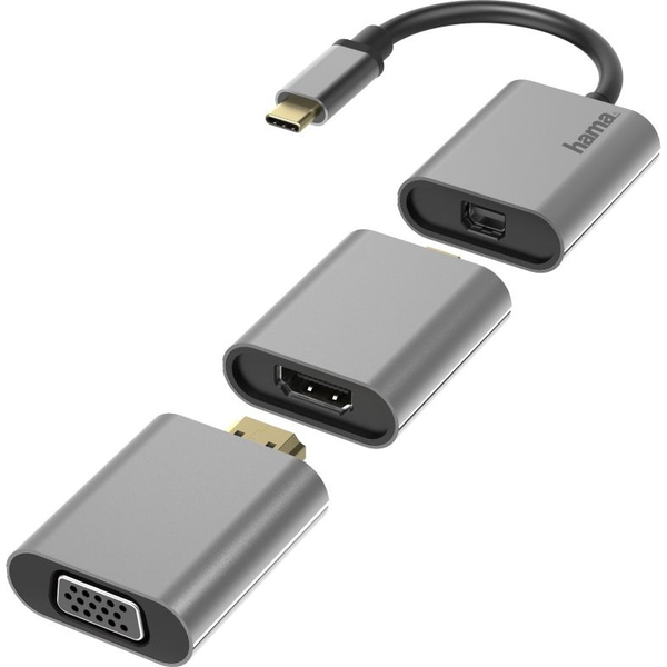 Hama 00200306 USB grafisk adapter 4096 x 2160 pixel Grå