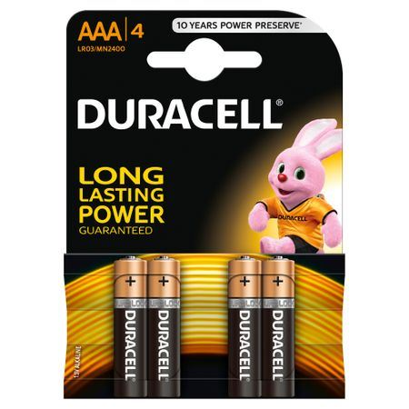 Duracell Basic DL Alkáli mini Ceruzaelem AAA 4db (MN2400B4) (MN2400B4)