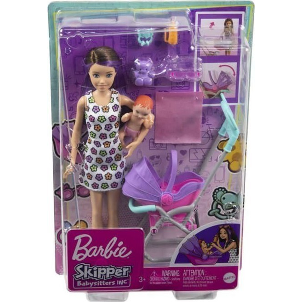 Barbie Skipper Babysitters Inc. GXT34 játékbaba