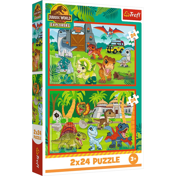 Trefl 34437 puslespil 24 stk Dinosaurer