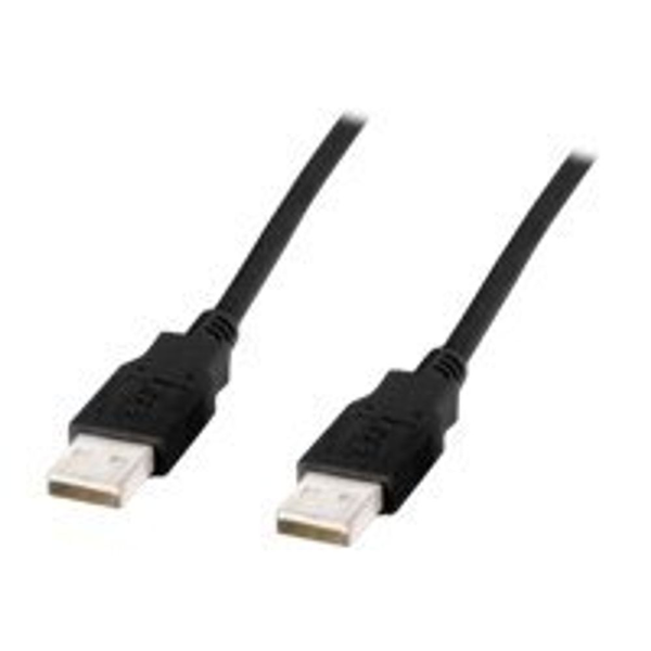 DIGITUS USB 2.0 connection cable - USB Type-A (male)/USB Type-A (male) - 1 m (AK-300101-010-S)