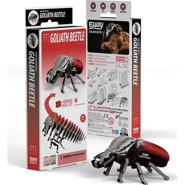 Chrząszcz Goliat Eugy. Eko Układanka 3D