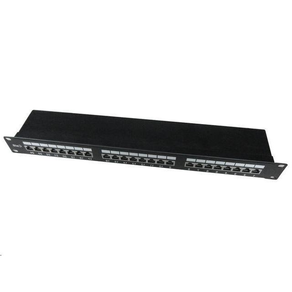Gembird NPP-C624-002 patch panel 24 port 1U 19" CAT 6