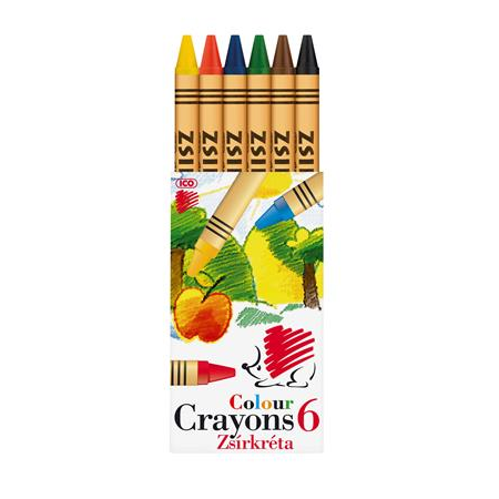 ICO Süni Zsírkréta - 6 szín (7220058000)