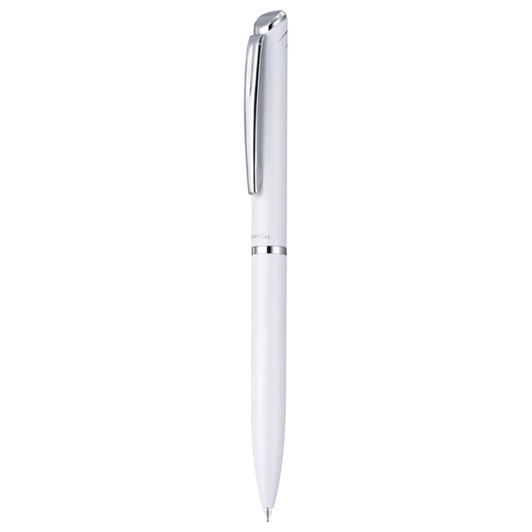 Pentel Rollertoll 0,35mm, fém fehér test,  Energel , írásszín kék (BL2007W-AK)