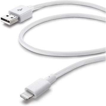 Cellularline USBDATACMFIIPH5W Lightning kabel 1,2 m Hvid