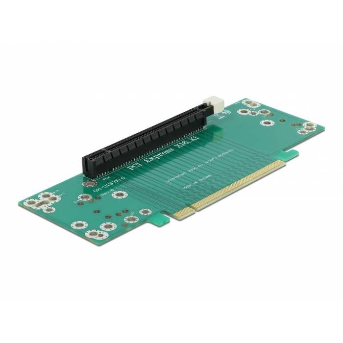 Delock Bővítőkártya PCI Express x16 - x16, bal oldali behelyezés - Csatlakozó magassága 53,9 mm (41982) (41982)