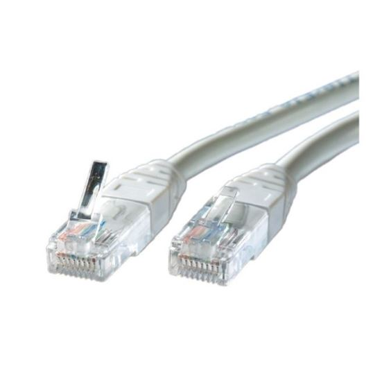 Síťový kabel LAN UTP Cat.5e Class D šedý 7m