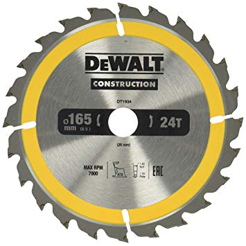 Dewalt fafűrésztárcsa 165mm 20mm 30z DT1935 (DT1935-QZ)