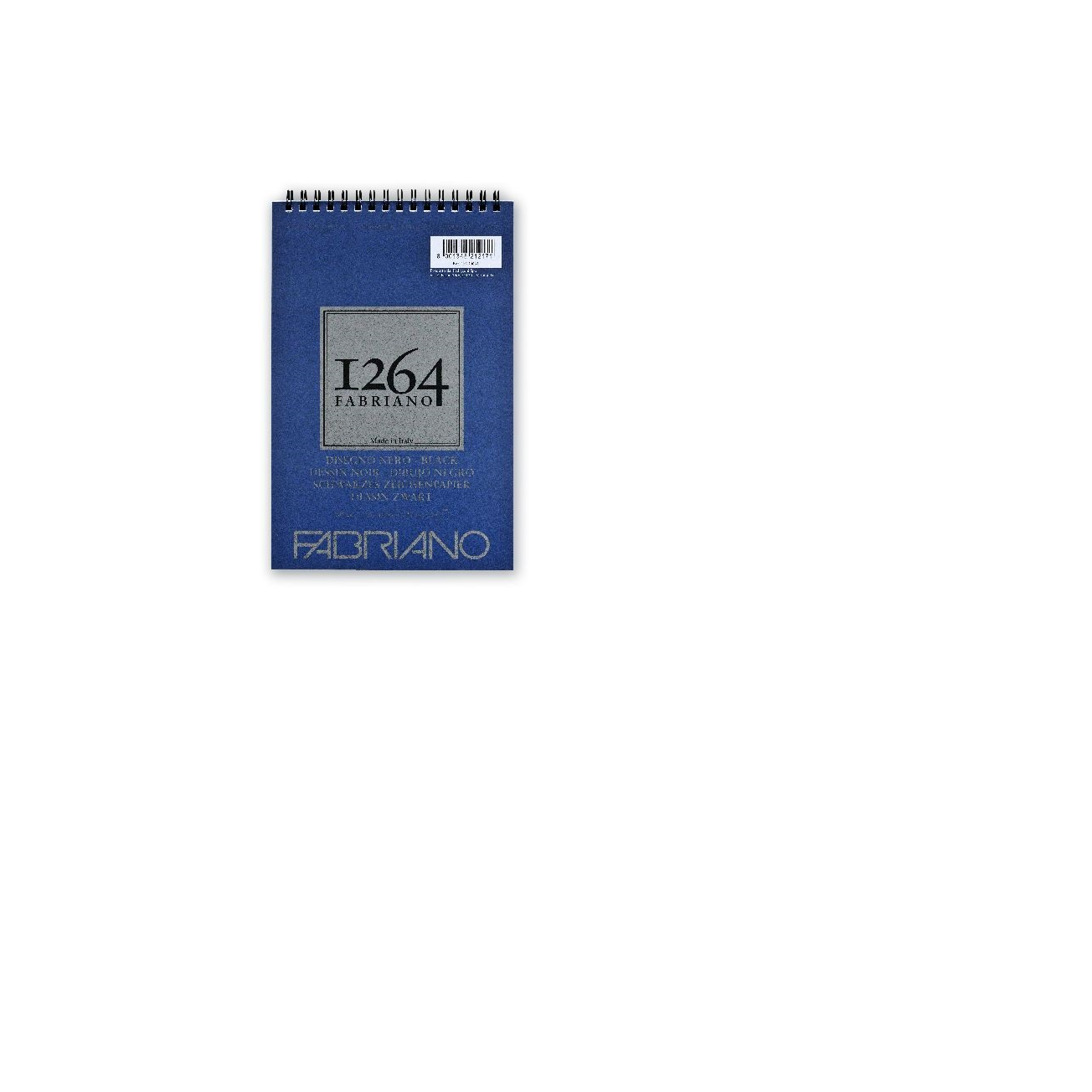 Fabriano 1264 200g A5 20lapos spirálkötött fekete rajztömb (19100651)
