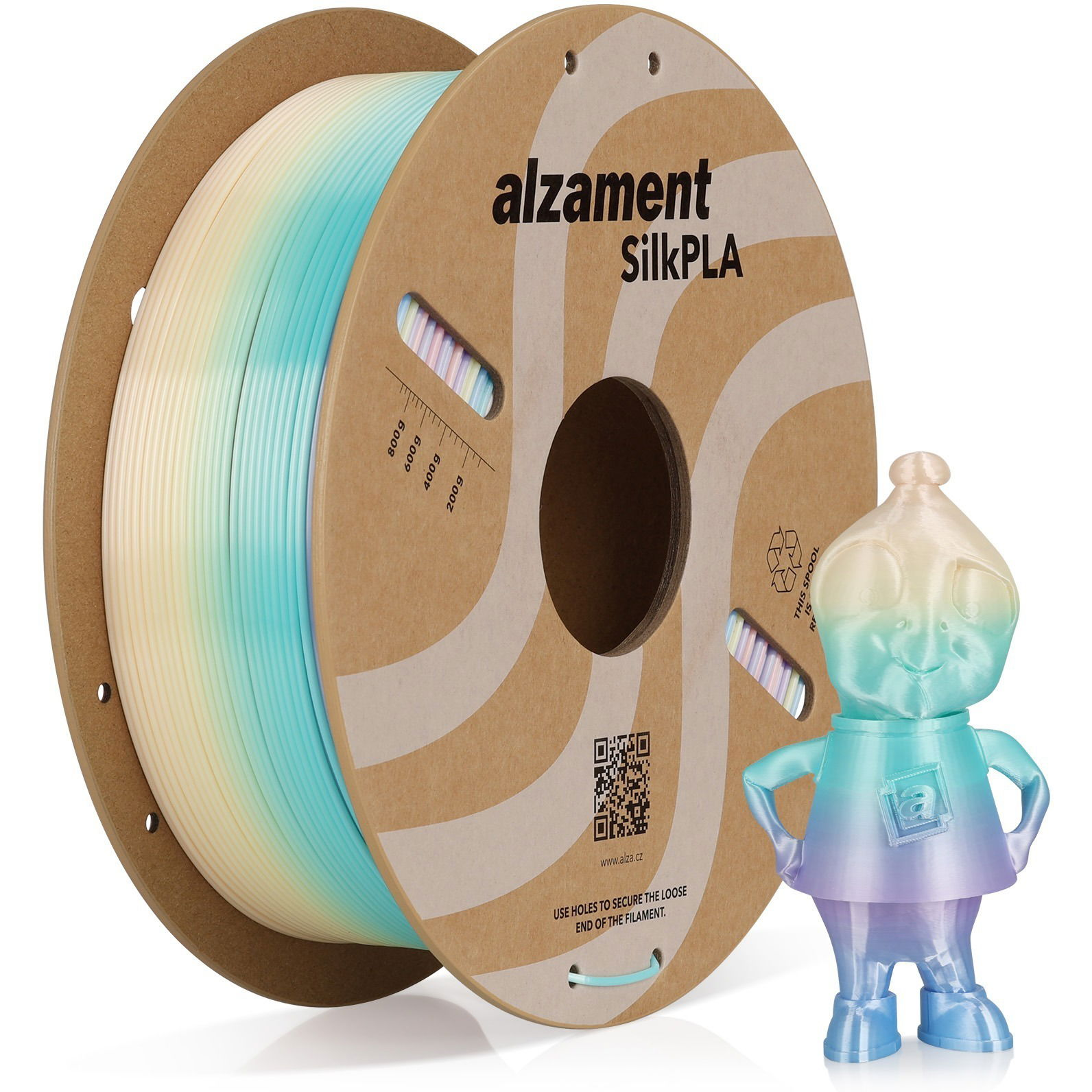 Alzament PLA Silk Rainbow 1 kg Moon Palace (ALZMNTSR06)