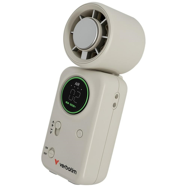 Verbatim 32346 nebulizzatore e ventilatore portatile personale Bianco, Argento