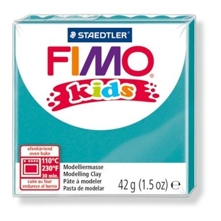 Пластилин Fimo, 42 g, горим, "Детски", зелен