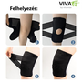 Vivafit tépőzáras térdrögzítő keresztpántokkal M (GYVFTKM)