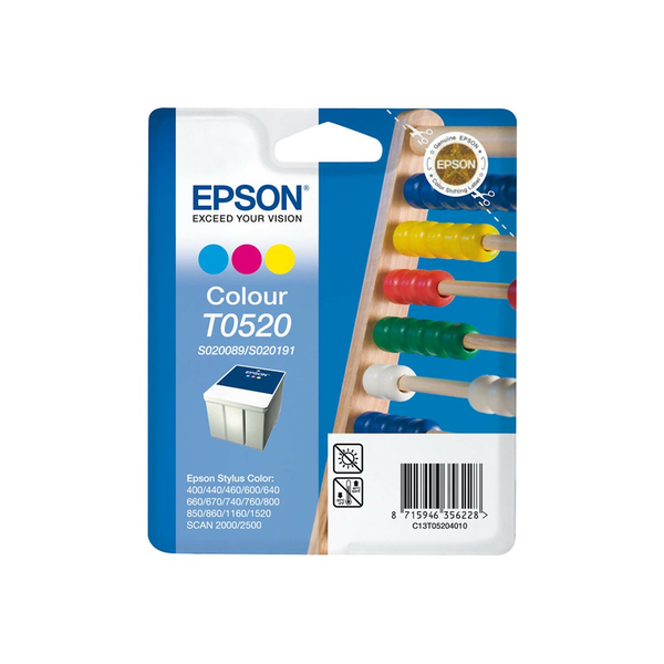 Epson Abacus T0520 blækpatron 1 stk Original Blå, Magenta, Gul
