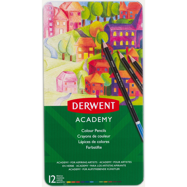 Цветни моливи Derwent Academy™, 12 броя/комплект