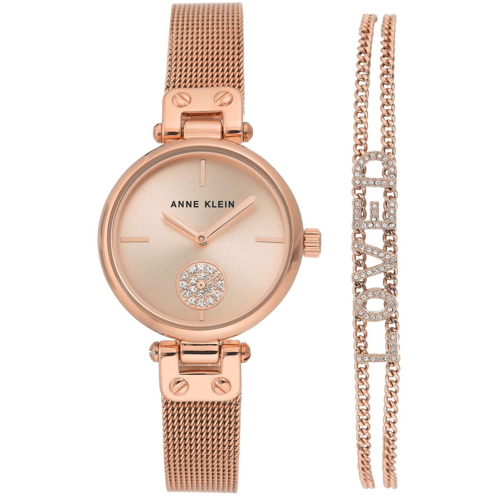 Anne Klein karóra és karkötő ajándék szett AK/3552RGST (086702658466)