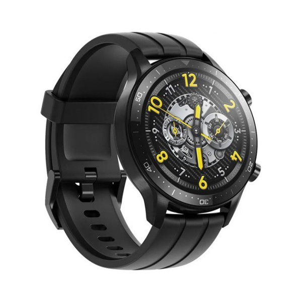 REALME WATCH S Pro bluetooth okosóra (v5.0, szilikon szíj, aktivitásmérő, alvásmonitor, vízálló, 5ATM) FEKETE (RMA186)