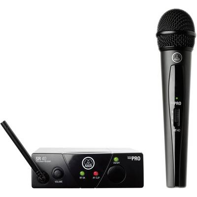 Mini vokál készlet, AKG WMS 40, ISM 2, 864 MHz, 65 - 20 000 Hz, 100 m, 30 felett h (310923)