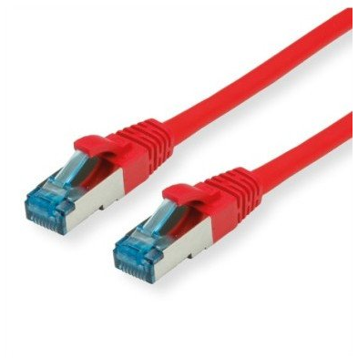 VALUE S/FTP Patch Cord Cat.6A (Class EA), czerwony, 0,15 m