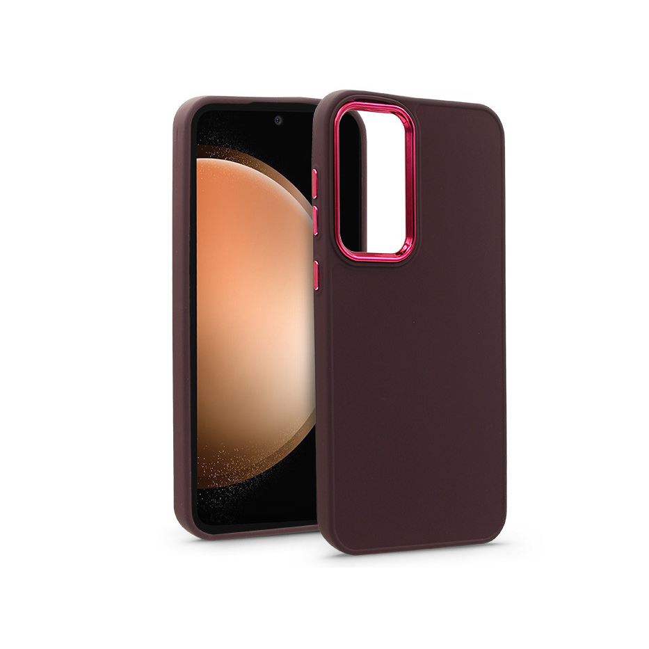 Samsung SM-S711 Galaxy S23 FE szilikon hátlap - Frame - bíbor (HF227202)