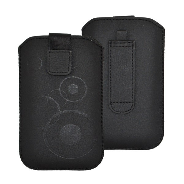 DEKOCASE tok álló (kör minta, kihúzható tépőzár, övre fűzhető, univerzális, 5.5