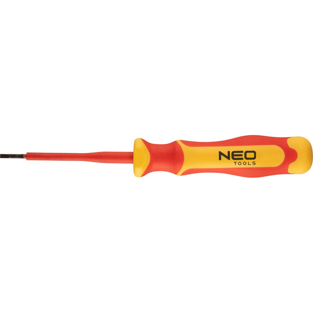 NEO 04-130 Csavarhúzó Lapos, 1000V, Szigetelt, 0.4X2.5X75mm, S2 Acél (04-130)