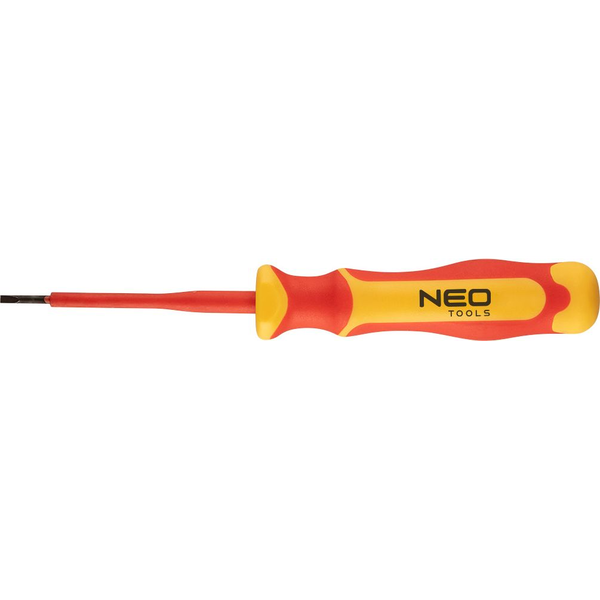 NEO 04-130 Csavarhúzó Lapos, 1000V, Szigetelt, 0.4X2.5X75mm, S2 Acél