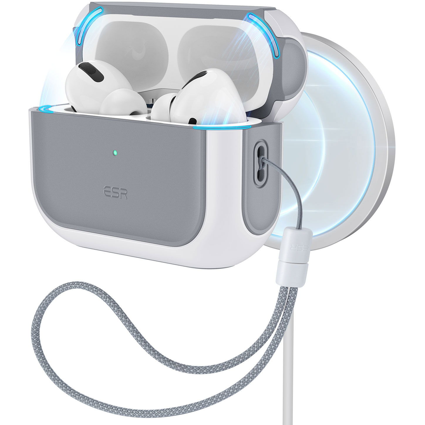 ESR Orbit Hybrid Case with HaloLock for AirPods Pro 2022 tok - White (1C0020204)