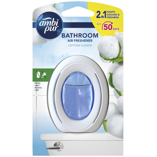 Légfrissítő Ambi Pur Bathroom Pamut Virág 7,5ml