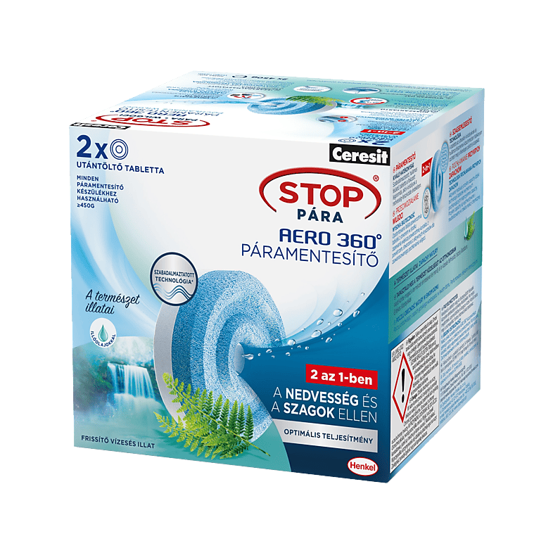 Ceresit H2629464 Stop Pára Utántöltő tabletta - Frissítő vízesés (2x450g) (H2629464)