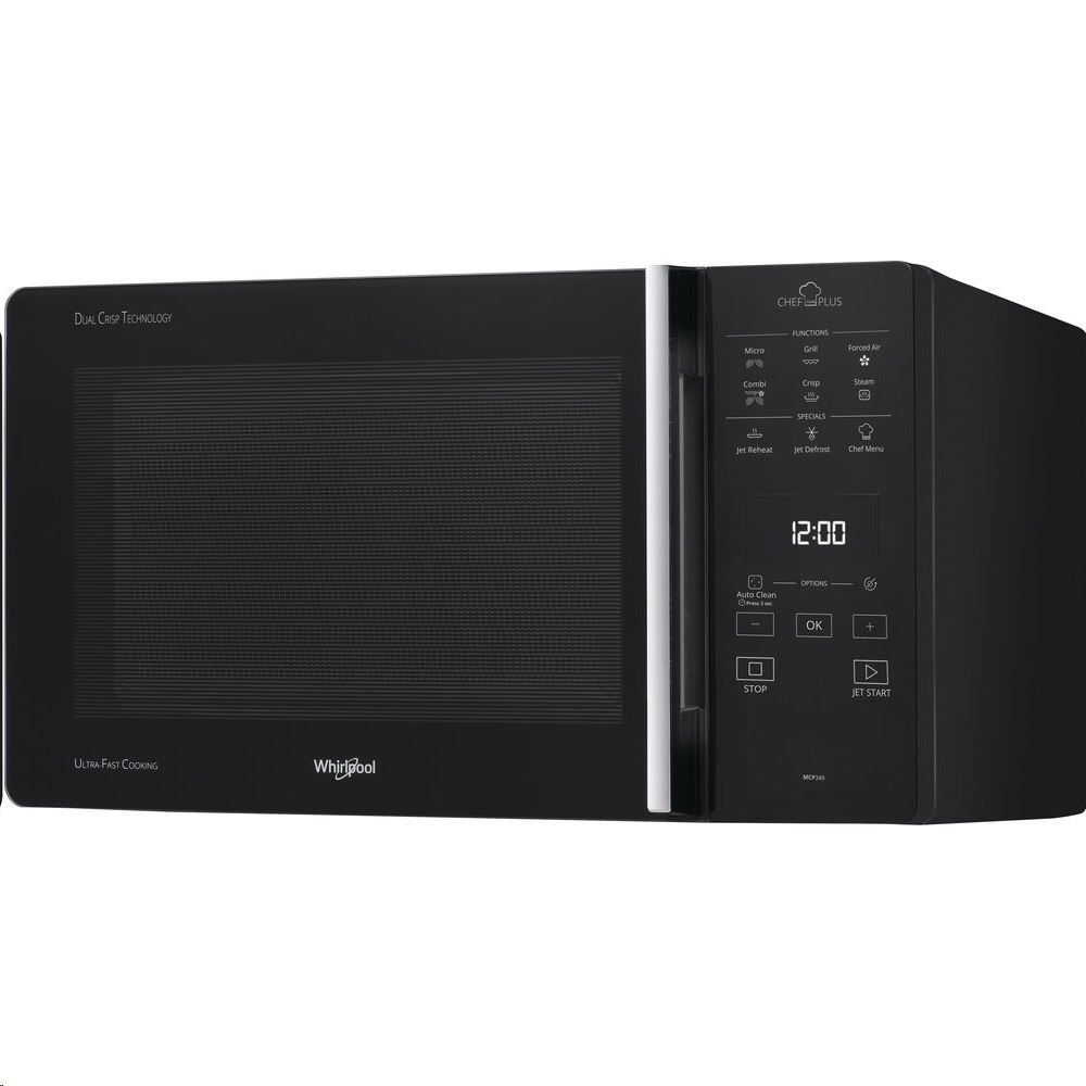 Whirlpool MCP 349 BL 25 literes kombinált mikrohullámú sütő fekete (MCP349BL)