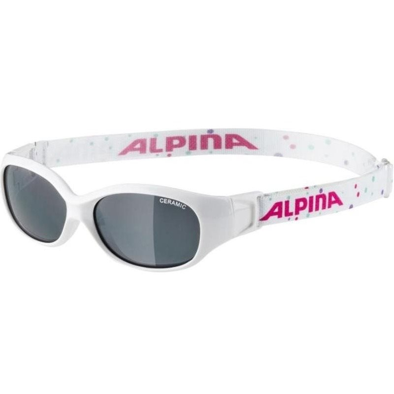 Alpina Sports Flexxy Kids white-dots gloss (4003692286192)