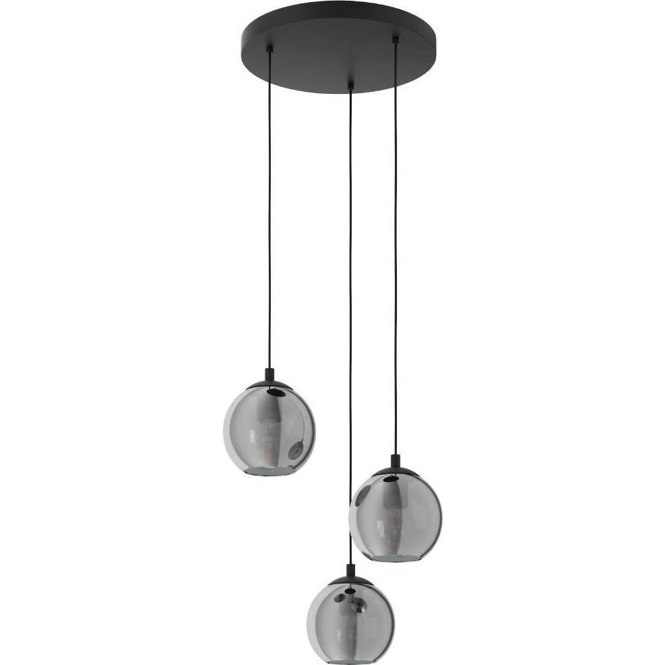 LED lámpa , függeszték , mennyezeti , 42.5 cm , 3 x E27 foglalat , fekete , EGLO , ARISCANI , 98653 (98653)