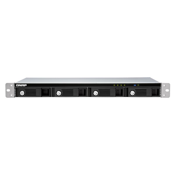 QNAP TR-004U caja para disco duro externo Carcasa de disco duro/SSD Negro, Gris 2.5/3.5"