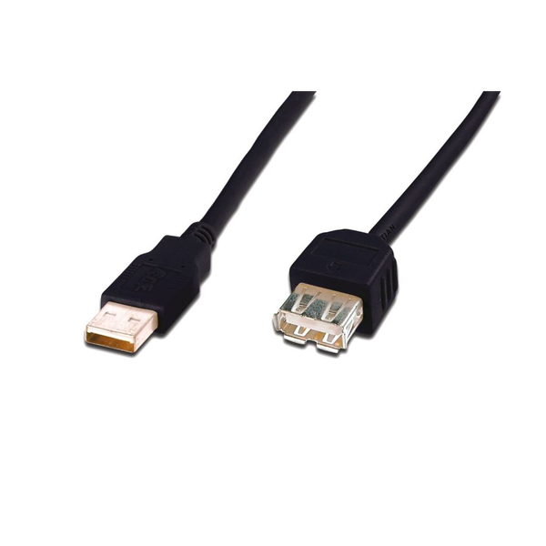 USB prodlužovací kabel ASSMANN AK-300202-050-S černý 5 m