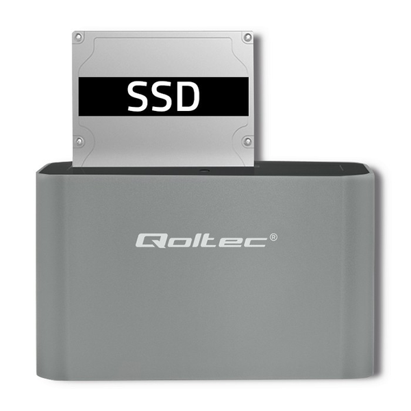 Qoltec 50315 HDD/SSD Dokkoló állomás (USB 3.0 - SATA)