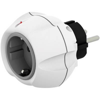 Túlfeszültségvédős dugalj, fehér, 5 kA, Vario Solo, Ehmann 0460c0500 (0460c0500)