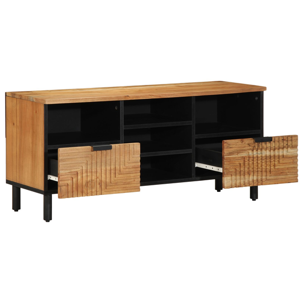 TV Szekrény 100x33,5x46 cm Tömör Akácfából