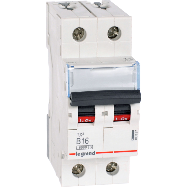 Legrand TX3 kredsløbsafbryder Miniature strømafbryder Type B 2