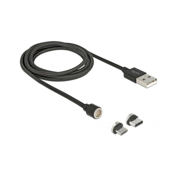 Kábel Delock USB - microUSB typ B 1,1 m čierny